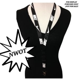 *NWOT* Black and White Nike Lanyard